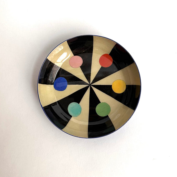 Black & White Mini Enamel Trinket Tray.jpg