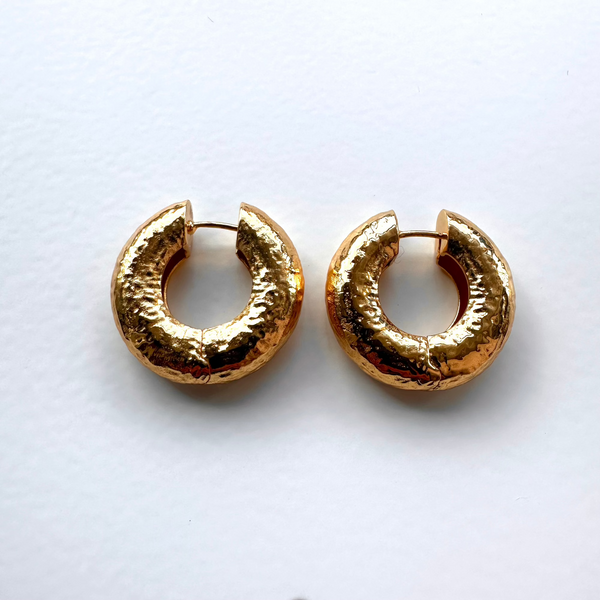 Hammered Gold Chunky Hoop Earrings.jpg