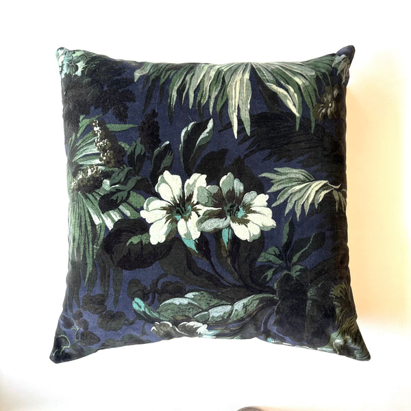 House Of Hackney Floral Velvet  Fabric Cushion jpg