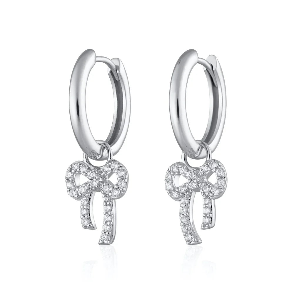 Scream Pretty Silver Bow Hoop Earrings.jpg