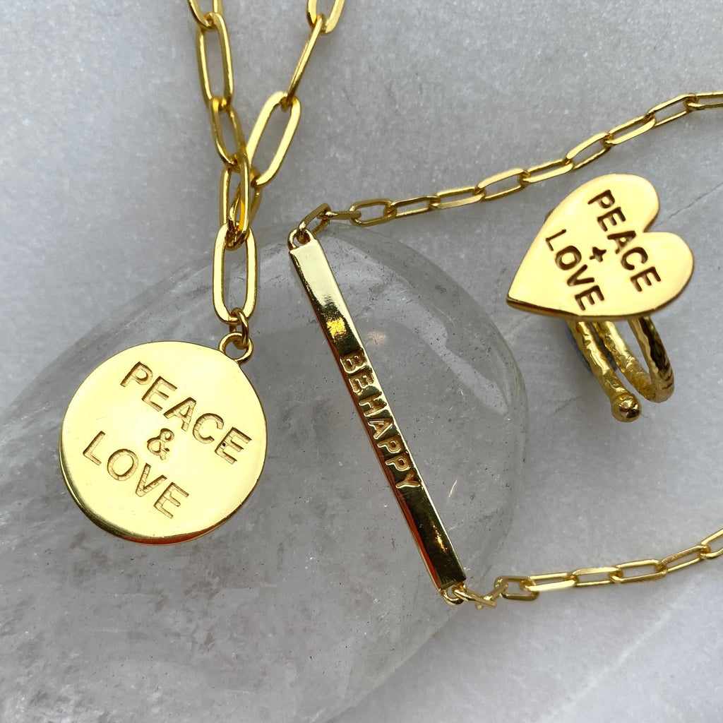 Gold Plated Silver Peace & Love Necklace.jpg