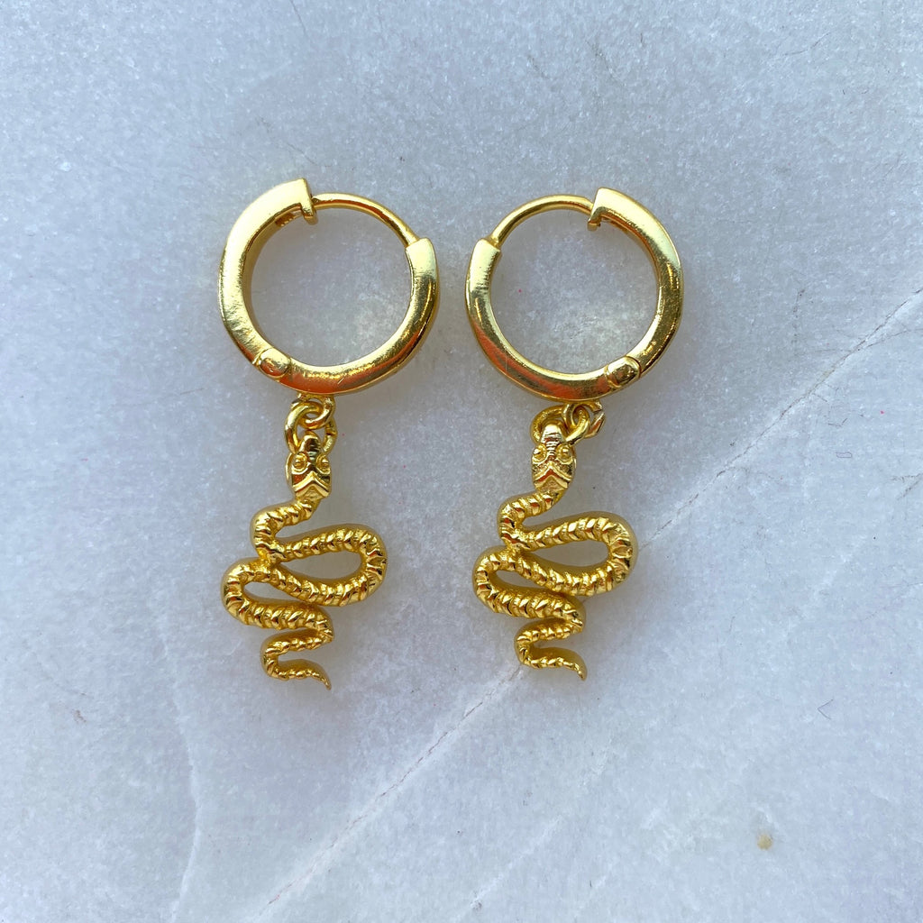 gold plated snake earring My Doris .jpg