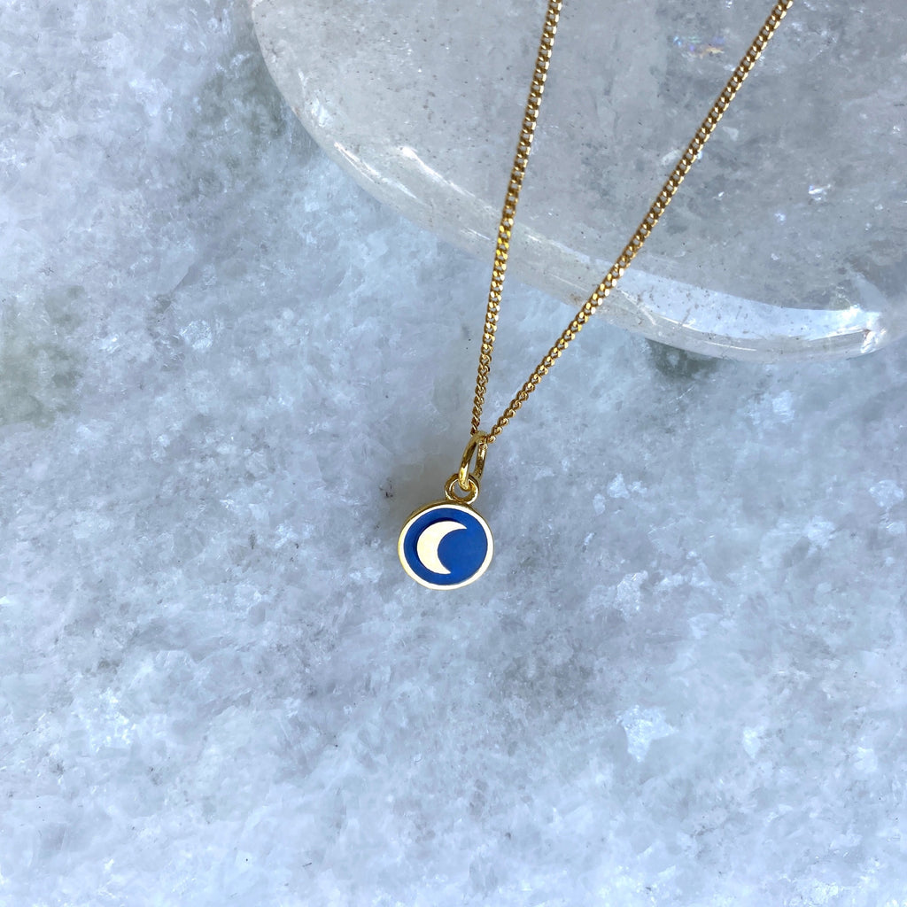Gold Plated Vermeil Moon Necklace .jpg