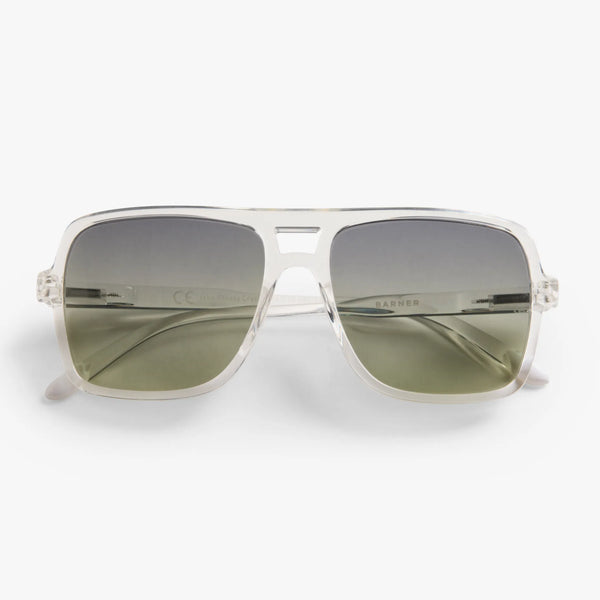 Barner Jake Sunglasses with clear frame and dark lenses .jpg