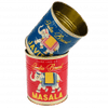 2 storage tins masala red