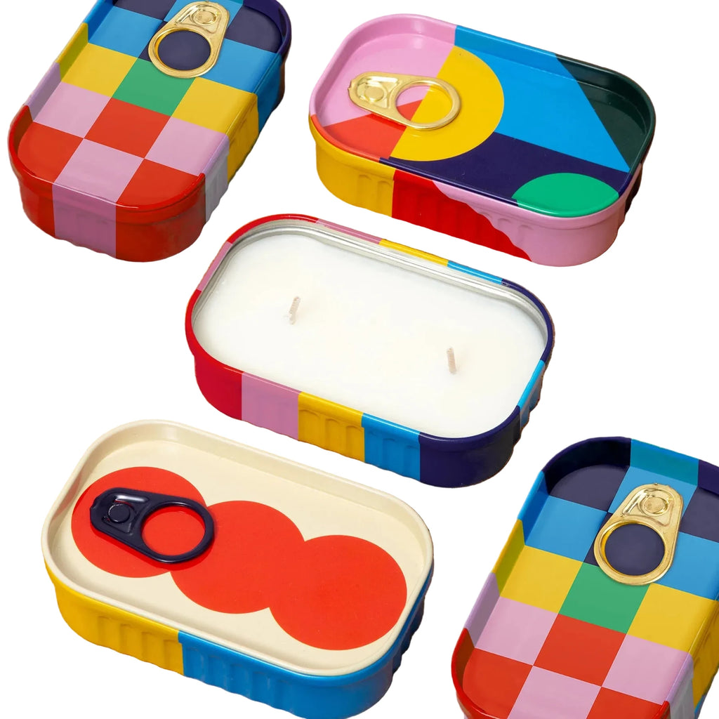 Block Design tinned candle