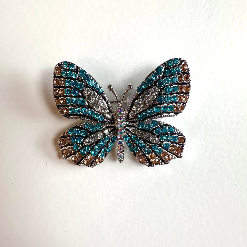 Butterfly Diamante Brooch.jpg