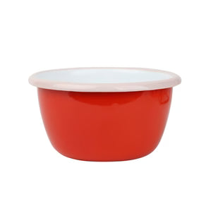 Enamel Bowl Cherry Small red