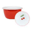 Enamel Bowl Cherry Small