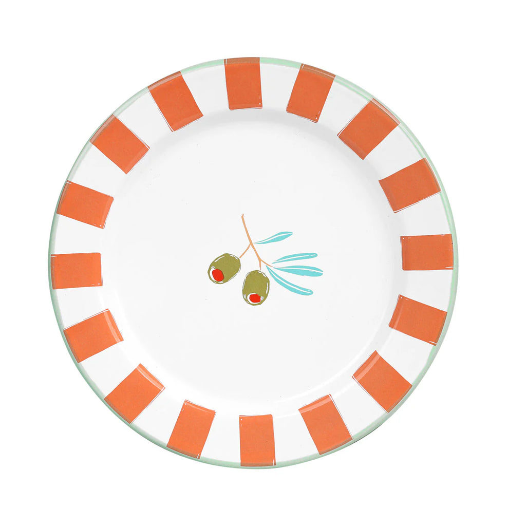 Enamel Plate Olives Small