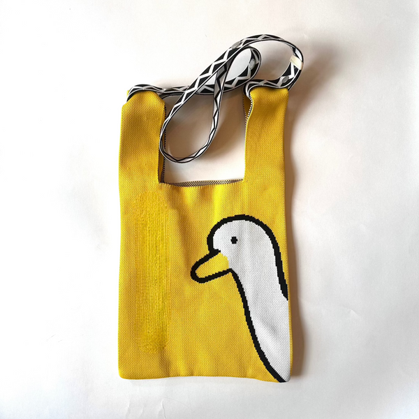 Funky Duck Knitted Shoulder Bag .jpg