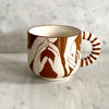 Bloomingville brown hands ceramic cup