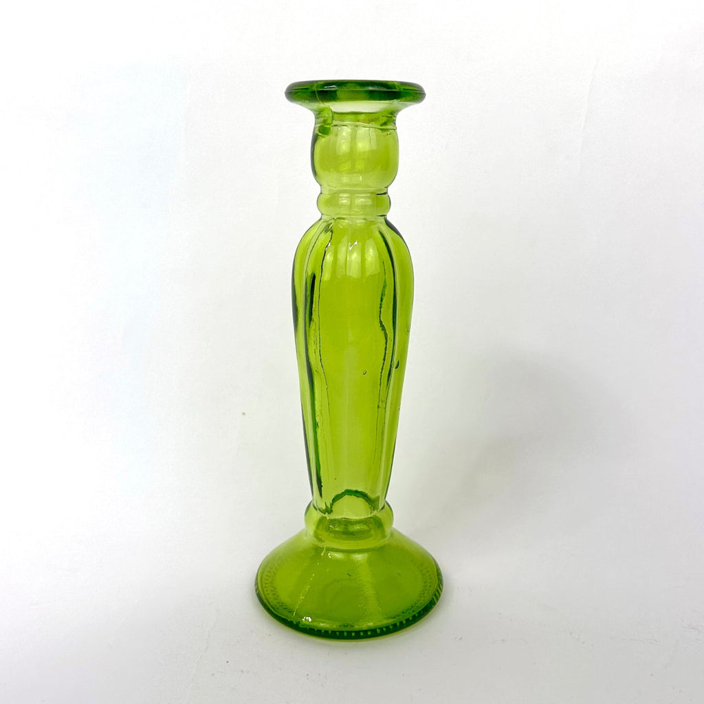 Green Glass Candlestick Holder.jpg