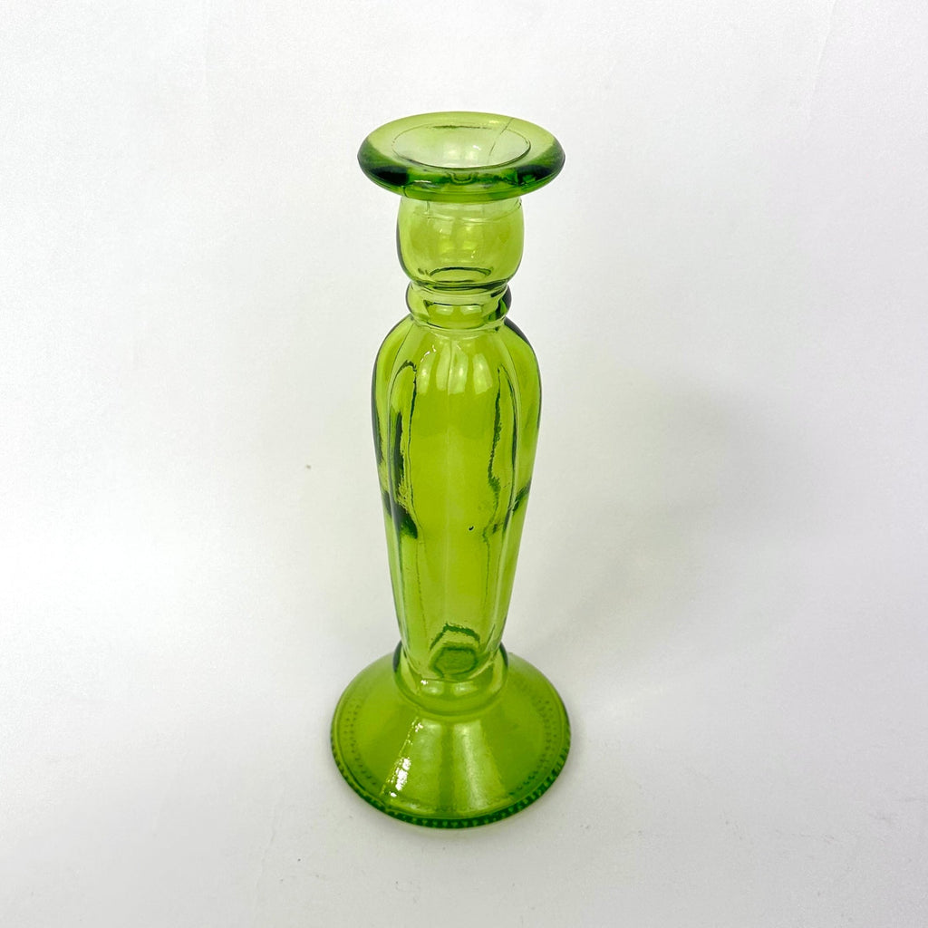 Green Glass Candlestick Holder.jpg