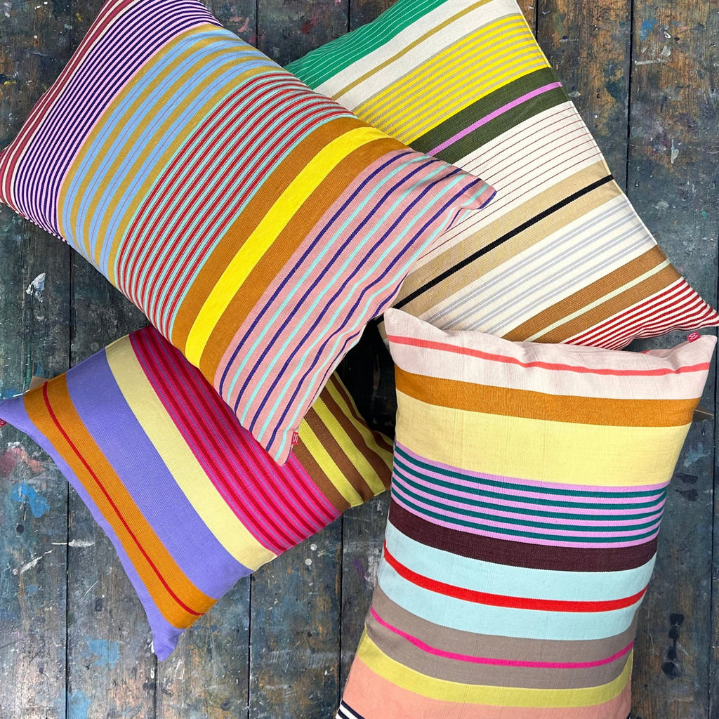 Afroart Woven Striped Cushion