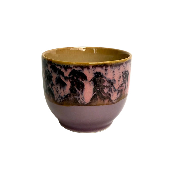 HK Living Ceramic cup with marbled design on a white background