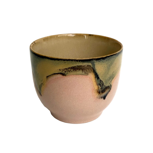 HK Living Ceramic cup with marbled design on a white background