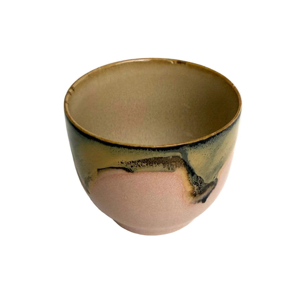 HK Living Ceramic cup with marbled design on a white background