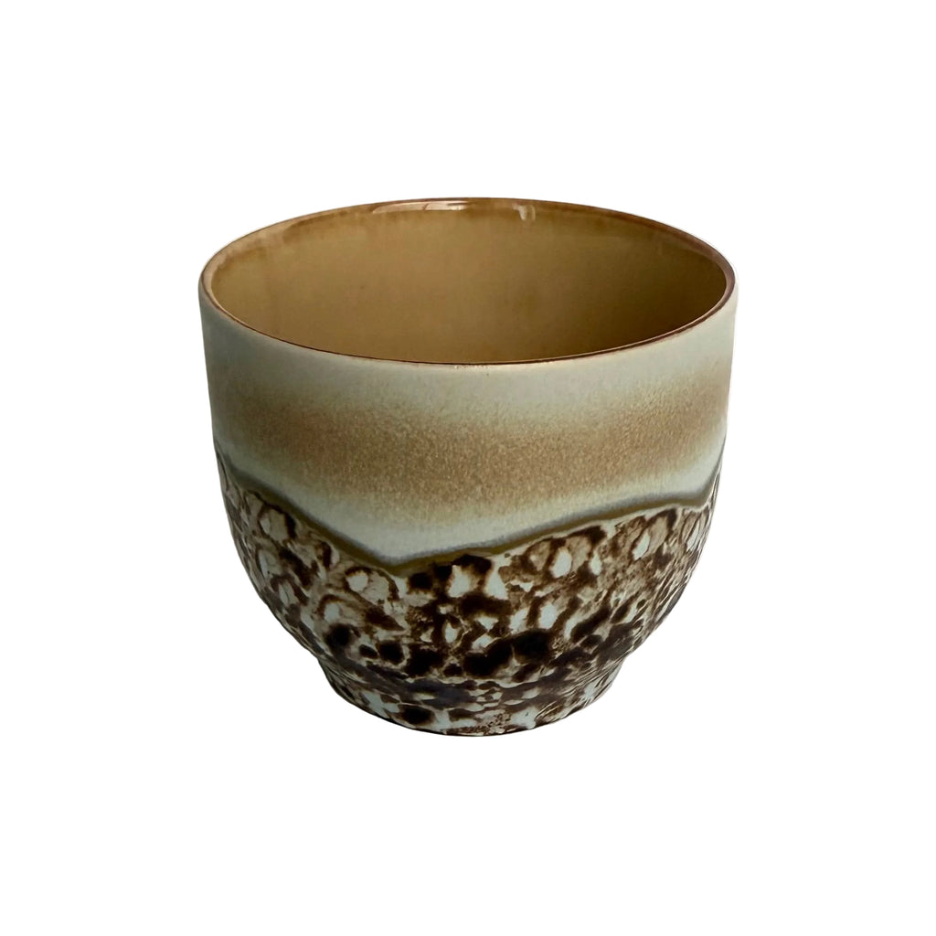 HK Living Ceramic cup with marbled design on a white background