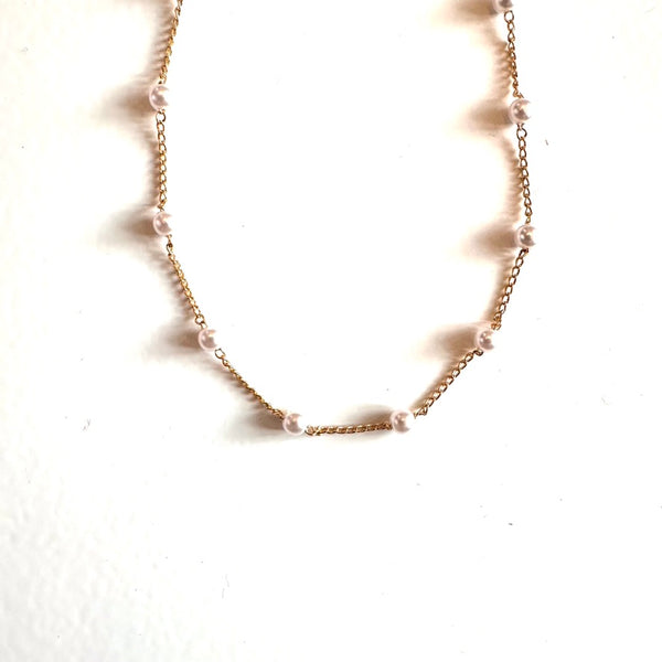 Pearl Bead Gold Plated Pendant Necklace.jpg