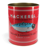 Set 2 storage tins mackerel large