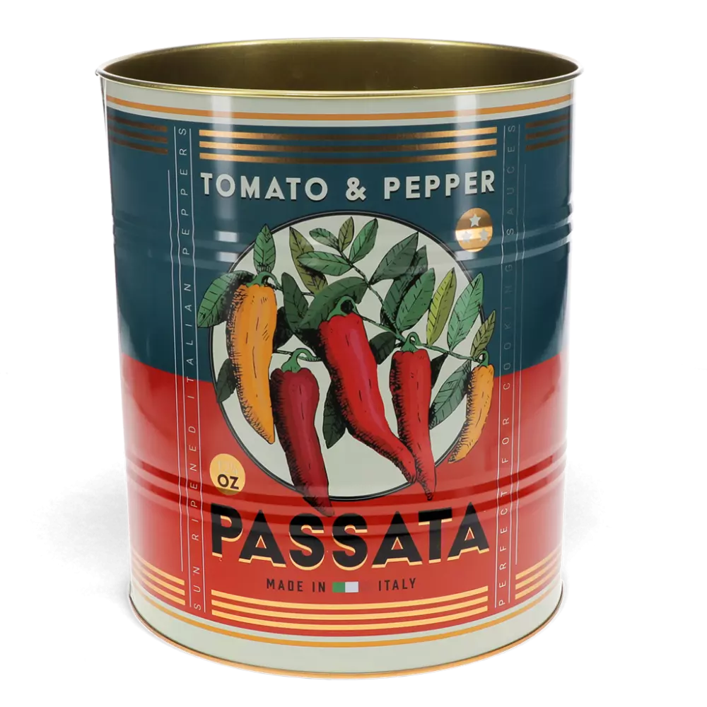 Set of 2 Storage Tins Lg Passata