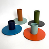 Teal Painted Metal Candlestick Holder.jpg