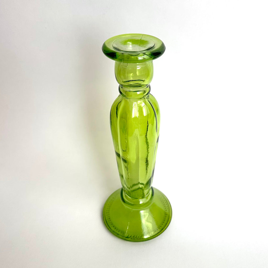 green glass candlestick holder.jpg