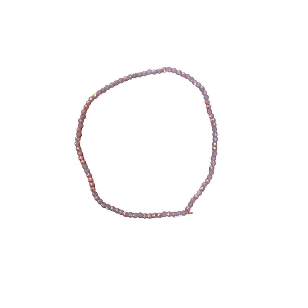 iridescent beaded stretch bracelet