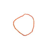 iridescent beaded stretch bracelet orange