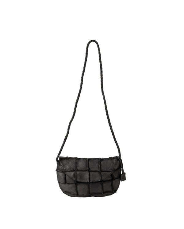 Biba black leather crossbody bag
