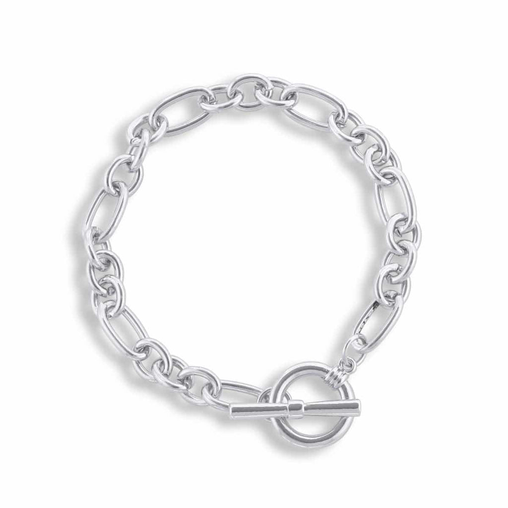 Big Metal Maude Curb Chain Tbar Silver Plated Bracelet.jpg