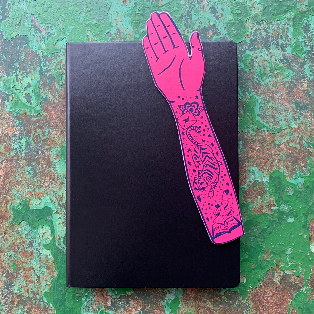 Pink Tattooed Arm Bookmark.jpg