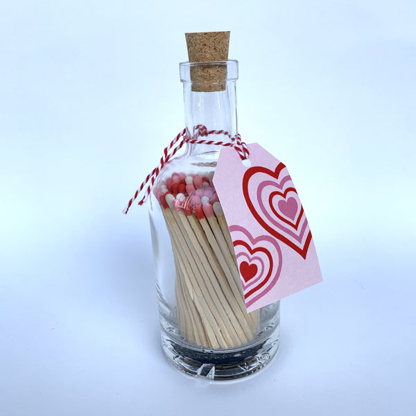 Long Matches In Apothecary Bottle Love .jpg
