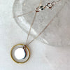 Gold Plated Silver Ring & Disc Necklace by Lime Tree Design.jpg