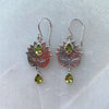 Sterling Silver & Peridot Drop Earrings jpg