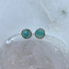  Blue Chalcedony Stud Rose Gold Earrings .jpg