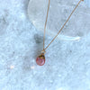 Gold Dipped Rose Quartz LOVE Necklace .jpg