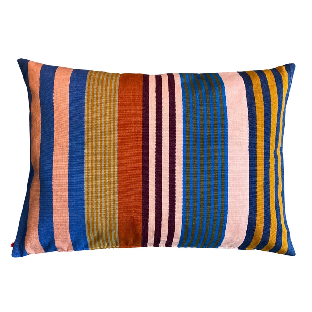 Afro Art Woven Striped Cushion .jpg