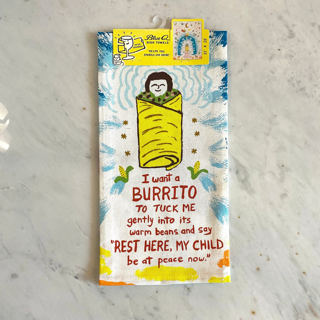 'I Want A Burrito" Slogan Tea Towel .jpg