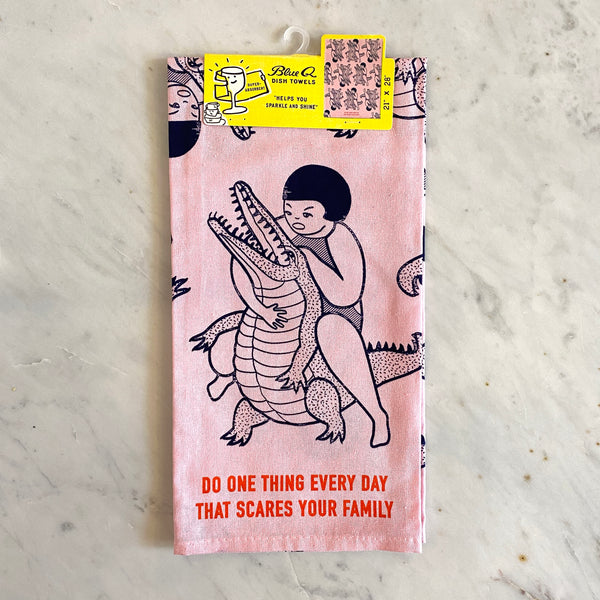 'Do One Thing Every Day....' Slogan Tea Towel