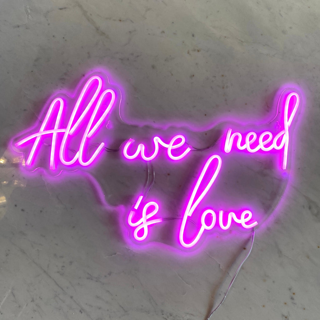 All We Need Is Love Neon Wall Light .jpg