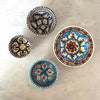 Small Multi Coloured Tunisian Hand Painted Dish  .jpg