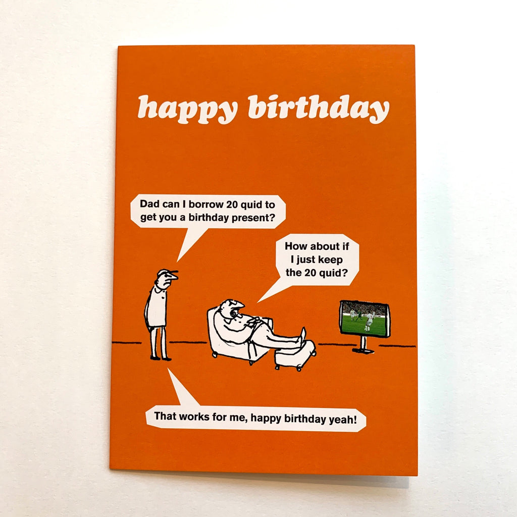 Borrowing Money Happy Birthday Greeting Card.jpeg