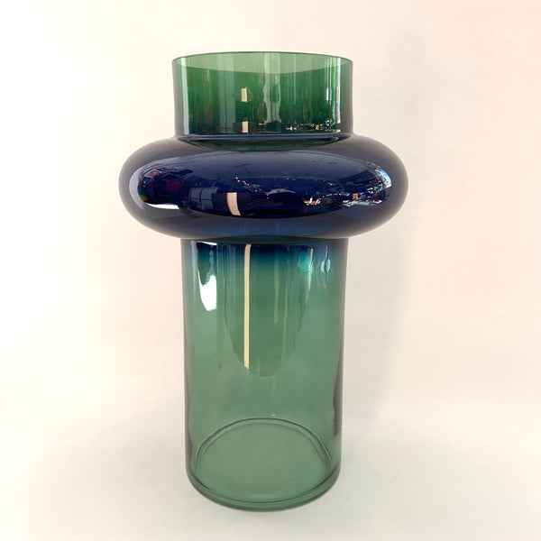 Blue And Green Glass Vase .jpg